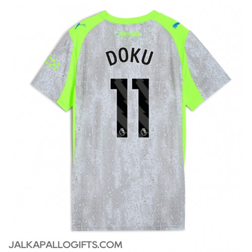 Manchester City Jeremy Doku #11 Kolmaspaita Naiset 2025-26 Lyhythihainen